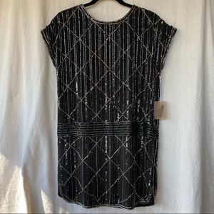 Flapper or drop waist beaded, sequined dress, NWT